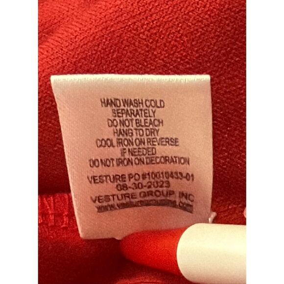 Toddler Girl Size S (6/6X) Christmas Dress Long Sleeve Green Stripe Top with Uni - Picture 5 of 5